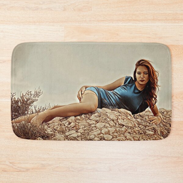 Item preview, sexy woman lying on rock designed and sold by crea-homedesign.
