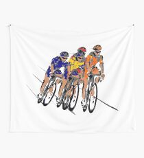 Cyclists Wall Tapestry