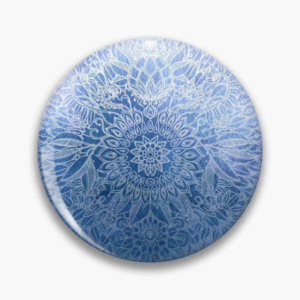 Item preview, Enchanted Indigo - watercolor + doodle designed and sold by micklyn.