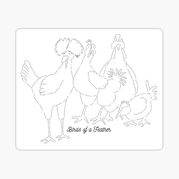 Birds of a Feather Sticker