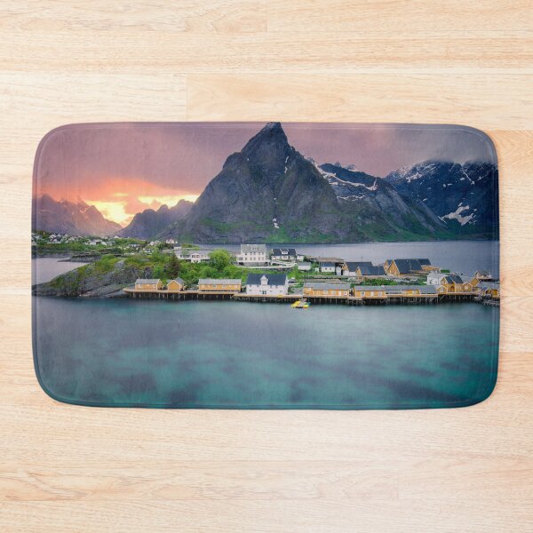 Item preview, Sakrisøy_Rorbuer_Lofoten_Norway_Midnight_Sun designed and sold by KeiserOne.