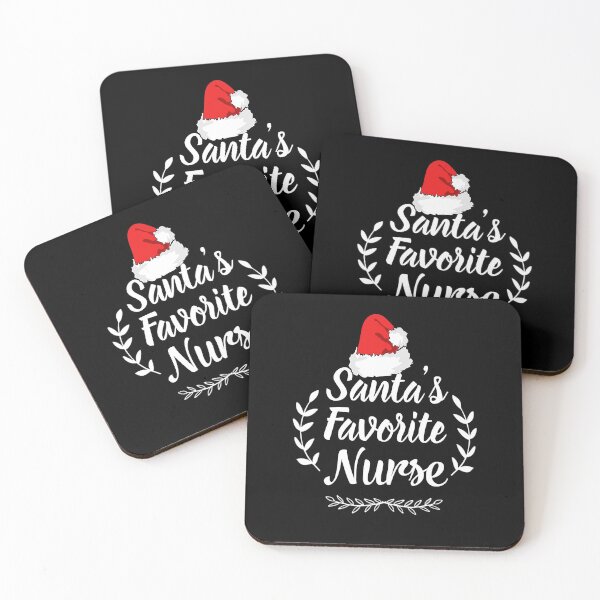 Item preview, Santa's Favorite Nurse White Text Premium designed and sold by Design-Maniya.