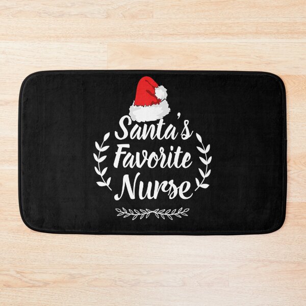 Item preview, Santa's Favorite Nurse White Text Premium designed and sold by Design-Maniya.