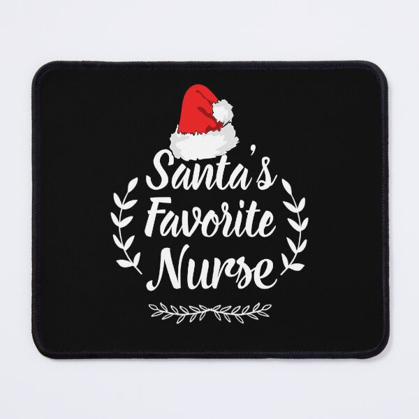 Item preview, Santa's Favorite Nurse White Text Premium designed and sold by Design-Maniya.