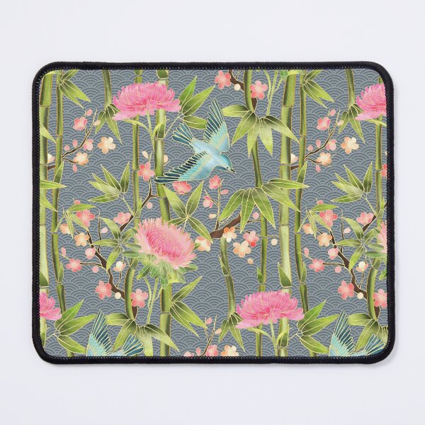 Item preview, Bamboo, Birds and Blossom - grey designed and sold by micklyn.