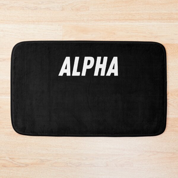 Item preview, ALPHA written in Zing Rust Base font designed and sold by primetee.