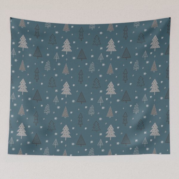 Item preview, Scandinavian Christmas Trees Minimal Nordic Pattern  designed and sold by SoccaTamam.
