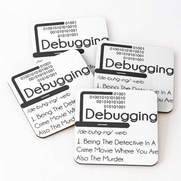 Item preview, Funny Debugging Defination Programmer Java C++ Choose Your option Python Love Art Design Happy Apparel Essential Inspiration Joy Mood Funny Cat designed and sold by DesignByHeartUK.