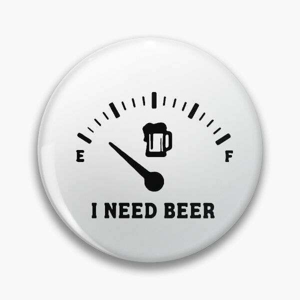 Artikelvorschau, I need Beer Fuel Gauge Weekend Beer Party Fitted Art Design Happy Apparel Essential Inspiration Joy Mood Funny entworfen und verkauft von DesignByHeartUK.