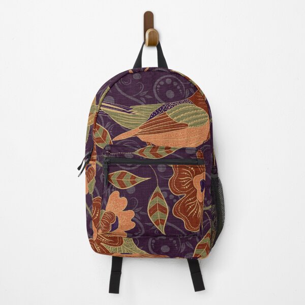 Item preview, Groovy Batik Floral and Birds Pattern designed and sold by nouveaudecor.