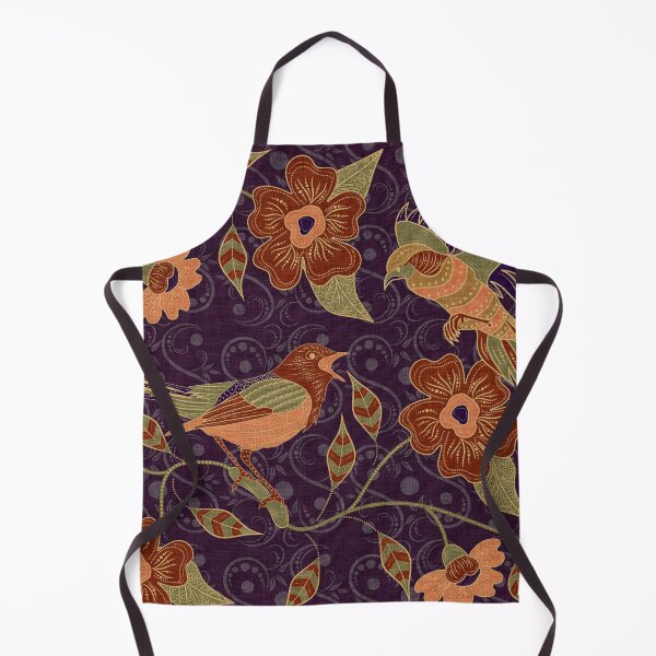 Item preview, Groovy Batik Floral and Birds Pattern designed and sold by nouveaudecor.
