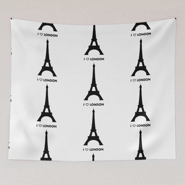 Item preview, I love London Funny Paris Eiffel Tower Prank Love Paris Fitted Art Design Happy Apparel Essential Inspiration Joy Mood Funny designed and sold by DesignByHeartUK.