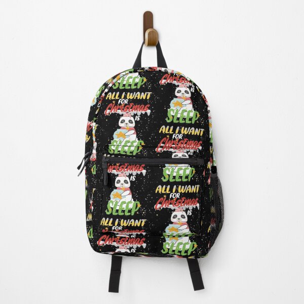 Item preview, all i want for christmas is Sleep santa claus cute Panda sleep and stars lovers Funny Christmas Gift Idea designed and sold by justbejoker.