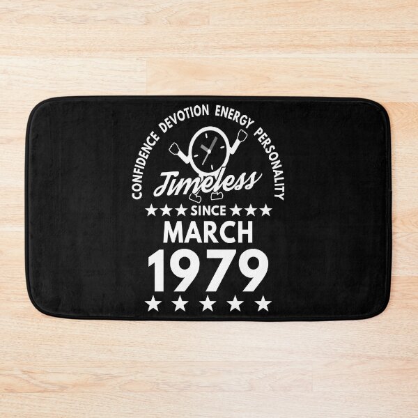 Item preview, March Birthday Timeless Person - 1979 - White Text designed and sold by MoonsmileProd.
