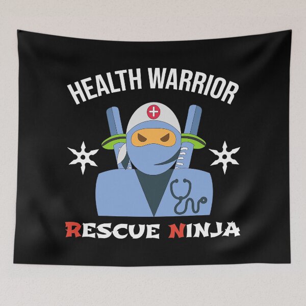 Item preview, Rescue Ninja Health Warrior For Registered Nurses - RN ER Nurse designed and sold by Preents.