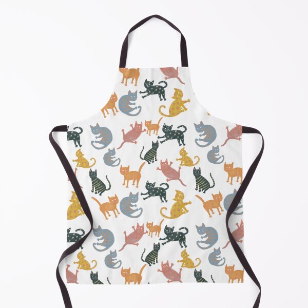 Artikelvorschau, Seamless pattern. Cheerful cats on a white background.  entworfen und verkauft von Yovin11.