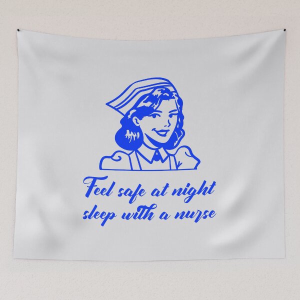 Item preview, Feel Safe At Night Sleep With A Nurse. Funny Medical Advice designed and sold by Rebel-Design.
