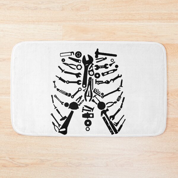 Item preview, Mechanic Funny Trade Ribs Chest Tools Body Hammer Screw Per Hour Art Design Happy Apparel Essential Inspiration Joy Mood Funny designed and sold by DesignByHeartUK.