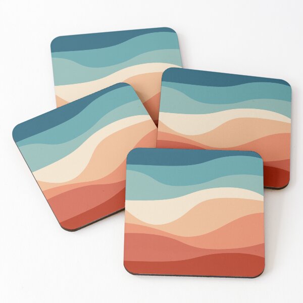 Item preview, Colorful retro style waves decoration designed and sold by BattaAnastasia.