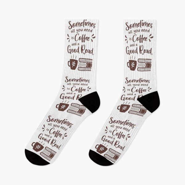 Item preview, All You Need Is Coffee and A Good Read Quote designed and sold by rustydoodle.
