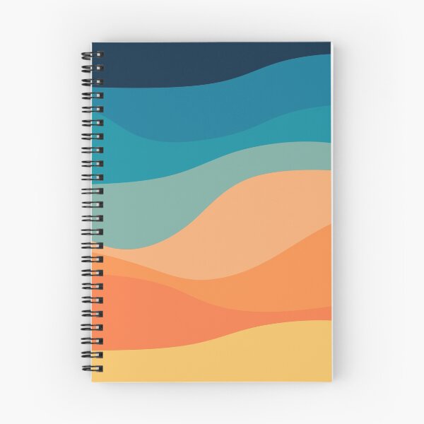 Item preview, Colorful retro style waves decoration  designed and sold by BattaAnastasia.