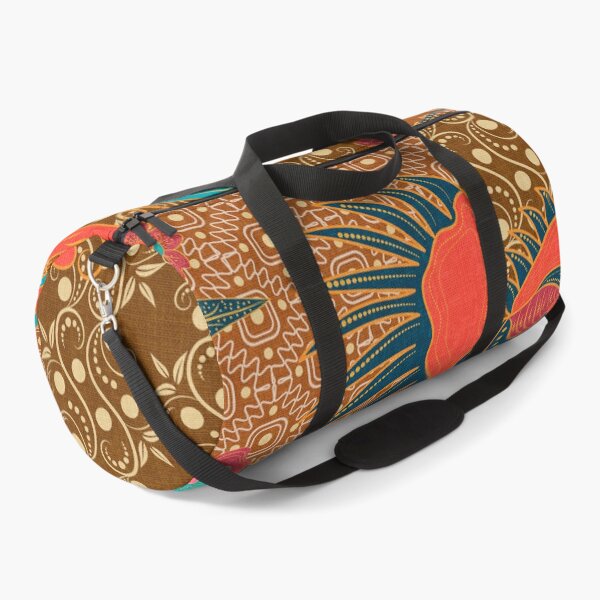 Item preview, Groovy Batik Abstract Floral and Birds Pattern designed and sold by nouveaudecor.