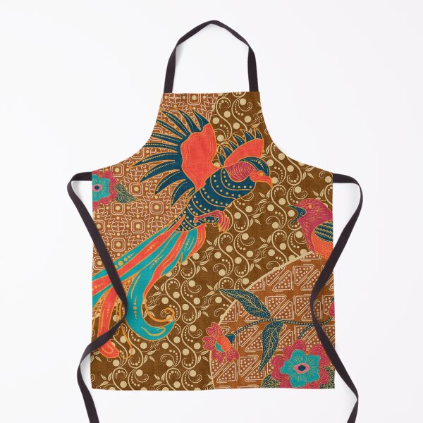Item preview, Groovy Batik Abstract Floral and Birds Pattern designed and sold by nouveaudecor.