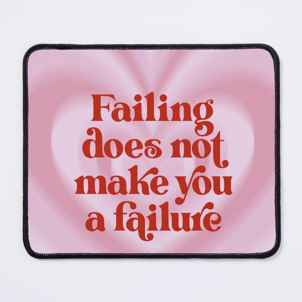 Item preview, Failing Does Not Make You A Failure Aura Quote (Pink Aura Quote, xi 2021) designed and sold by cadinera.