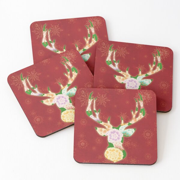 Item preview, Peony deer : Minhwa-Korean traditional/folk art designed and sold by minsillust.