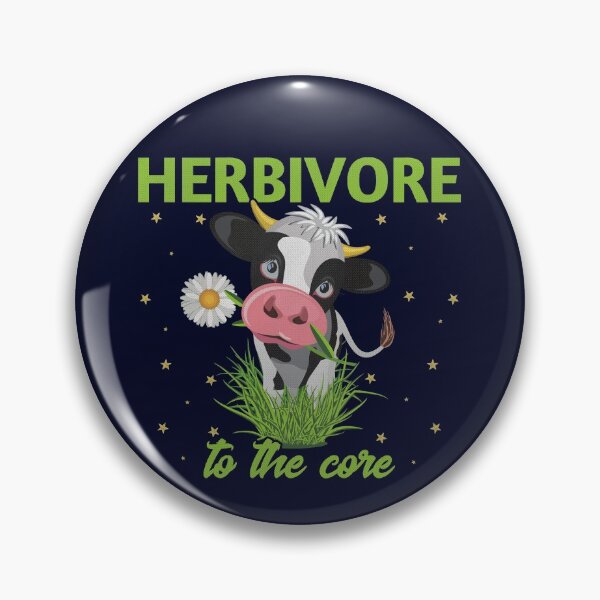 Item preview, Herbivore To The Core - Cow - Go Vegan designed and sold by GreenSlate.