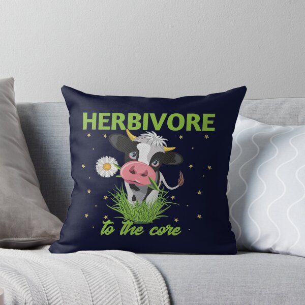 Item preview, Herbivore To The Core - Cow - Go Vegan designed and sold by GreenSlate.