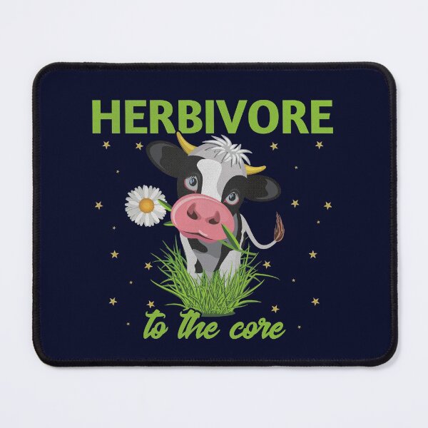 Item preview, Herbivore To The Core - Cow - Go Vegan designed and sold by GreenSlate.