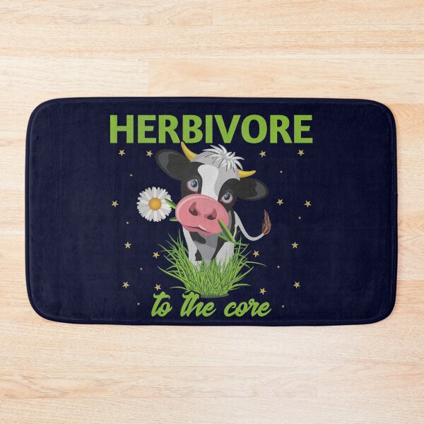 Item preview, Herbivore To The Core - Cow - Go Vegan designed and sold by GreenSlate.
