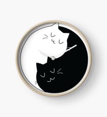 YinYang Kitten Clock