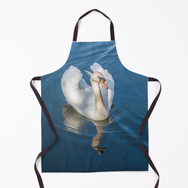 Item preview, Mute Swan on lake with Wings Fluffed Up and with a beautiful reflection. designed and sold by Cameranick.