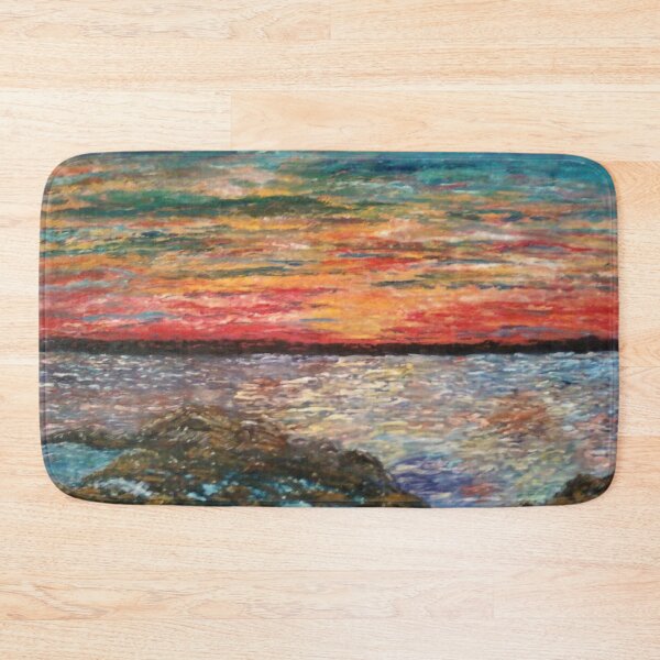 Item preview, Sunrise over a rocky shore designed and sold by Ina Schneider.