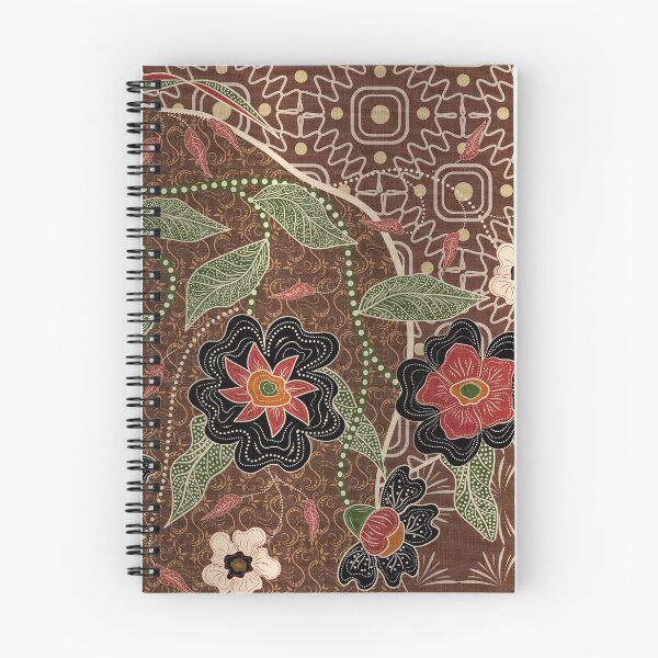Item preview, Groovy Batik Abstract Pattern with Flowers designed and sold by nouveaudecor.
