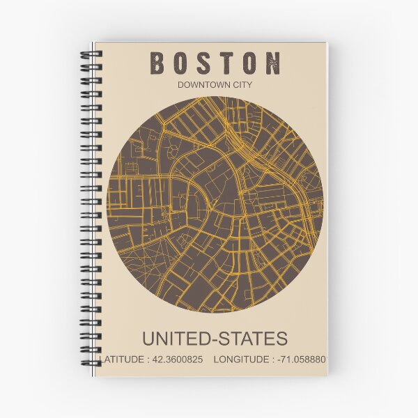 Item preview, Boston downtown map designed and sold by PostersProf1.