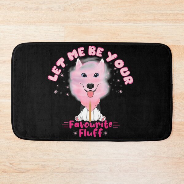 Item preview, Cute Sweet Husky Puppy Pink Watercolor Cotton Candy designed and sold by PinkPandaDesign.