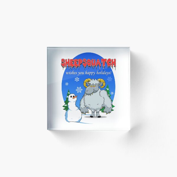 Item preview, Happy Holidays from Sheepsquatch designed and sold by ToonTrove.