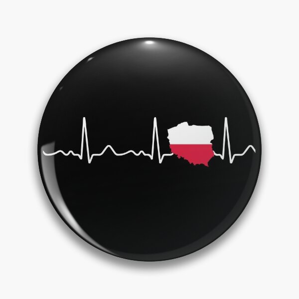 Item preview, Poland - heartbeat, pulse, heart line, EKG designed and sold by Mohja-Design.