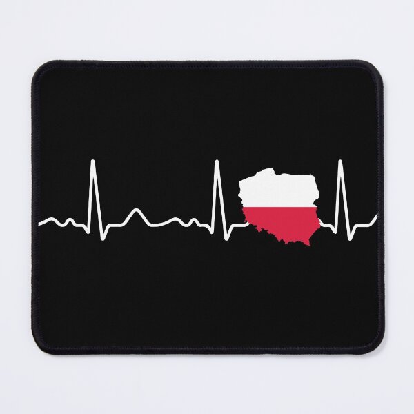 Item preview, Poland - heartbeat, pulse, heart line, EKG designed and sold by Mohja-Design.