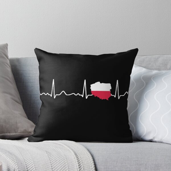Item preview, Poland - heartbeat, pulse, heart line, EKG designed and sold by Mohja-Design.