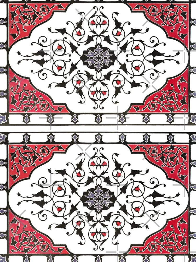 Thumbnail 4 of 4, iPhone Case, Gothic Red Pattern designed and sold by DiviaDesigns.