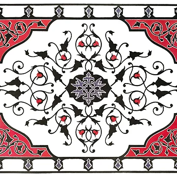 Artwork thumbnail, Gothic Red Pattern by DiviaDesigns