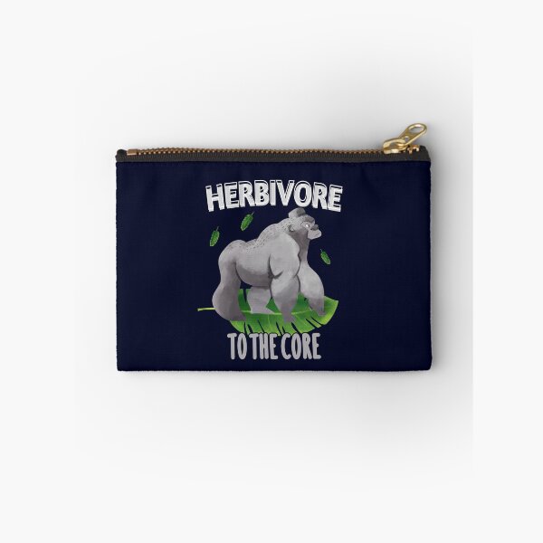 Item preview, Herbivore To The Core - Gorilla - Go Vegan designed and sold by GreenSlate.