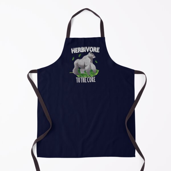 Item preview, Herbivore To The Core - Gorilla - Go Vegan designed and sold by GreenSlate.