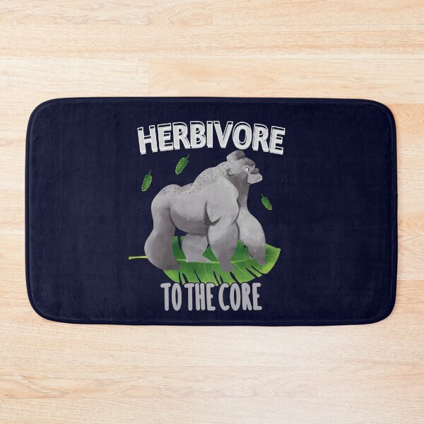 Item preview, Herbivore To The Core - Gorilla - Go Vegan designed and sold by GreenSlate.