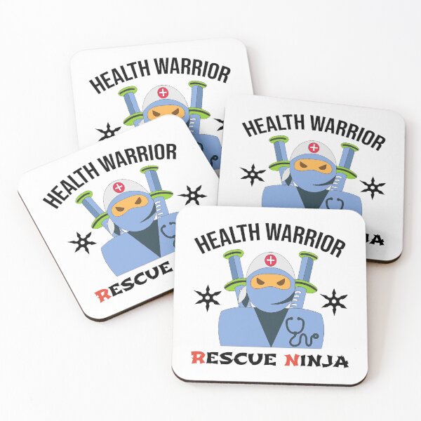 Item preview, Rescue Ninja Health Warrior For Registered Nurses - RN ER Nurse White designed and sold by Preents.