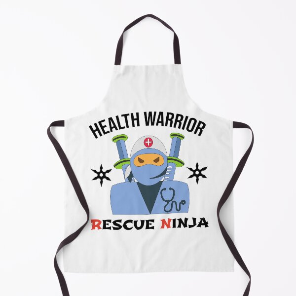 Item preview, Rescue Ninja Health Warrior For Registered Nurses - RN ER Nurse White designed and sold by Preents.